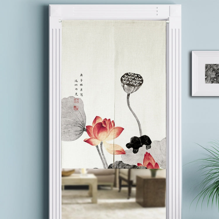 Cotton Linen Curtains Kitchen Bedroom Partition Curtain Blackout Half Curtain Door Cloth, Size:70cm x 120cm