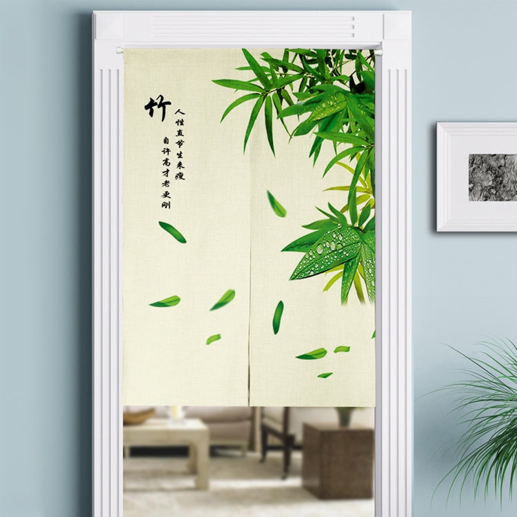 Cotton Linen Curtains Kitchen Bedroom Partition Curtain Blackout Half Curtain Door Cloth, Size:85cm x 120cm