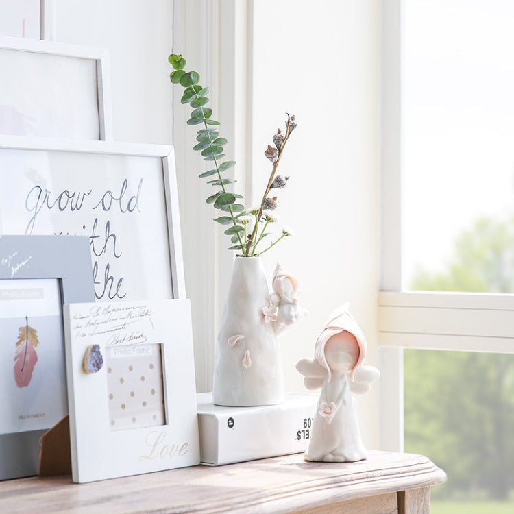 Ceramic Flowers Vass Home Wedding Decoration, Style:Anna Little Pink Cap B