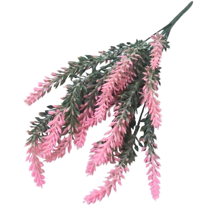 5 PCS Romantic Lavender Flower Silk Artificial Flowers Fake Flowers Grain Decorative Simulation Plants