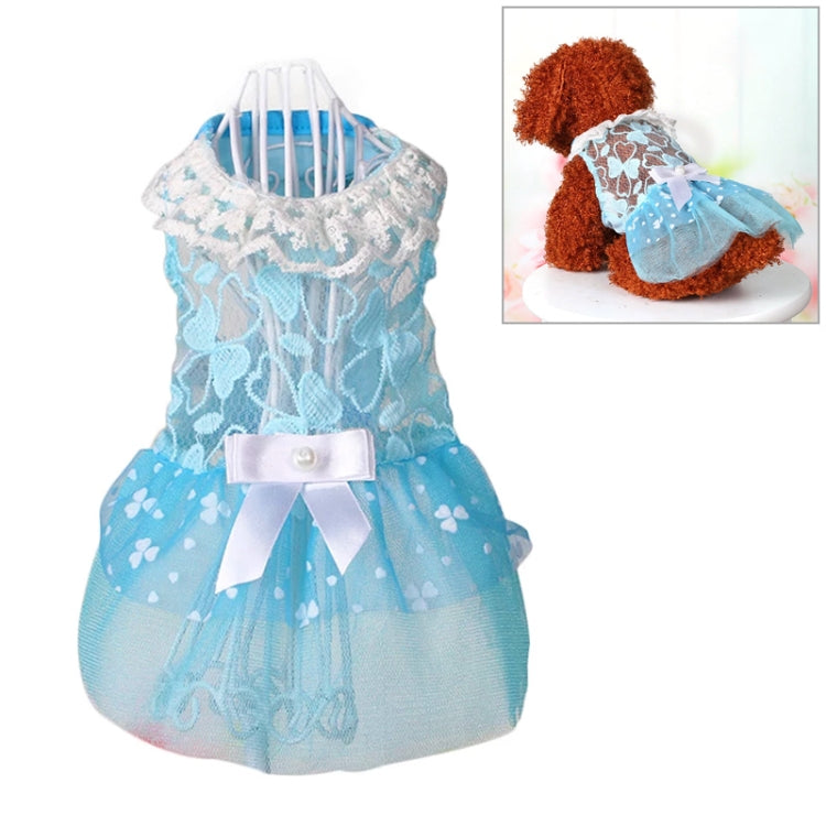 AB060 Lovely Cat Dress Lace Wedding Skirts Dresses for Pets Party Costume, Size:L