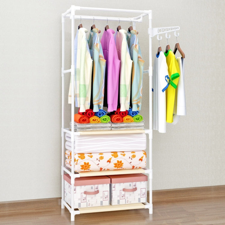 Standing Coat Rack Stainless steel Assembly Clothes rack Bedroom Furniture Shelf Hanging storage