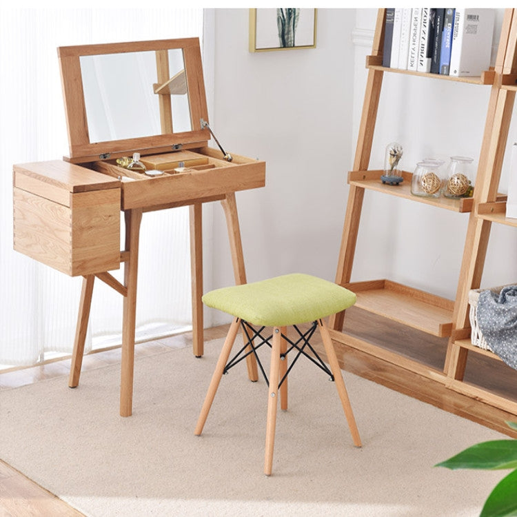 Solid Wood Stool Fabric Dining Stool Makeup Stool Fashion Creative Computer Stool Dressing Home Bench
