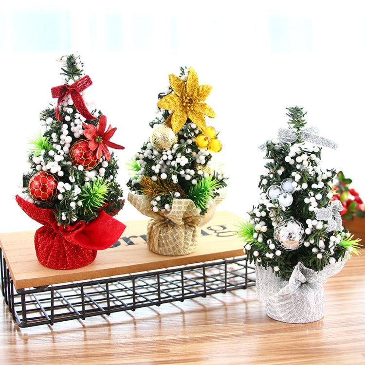 2 PCS Office Family Bedroom Desk Decorating Mini Christmas Tree Children Gifts