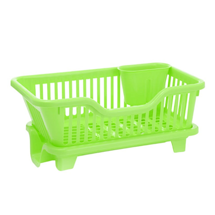 Kitchen Sink Dish Multi-function Drainer Drying Rack Kitchen Washing Holder Basket Organizer Green, Size:S, Style:Right Drainage