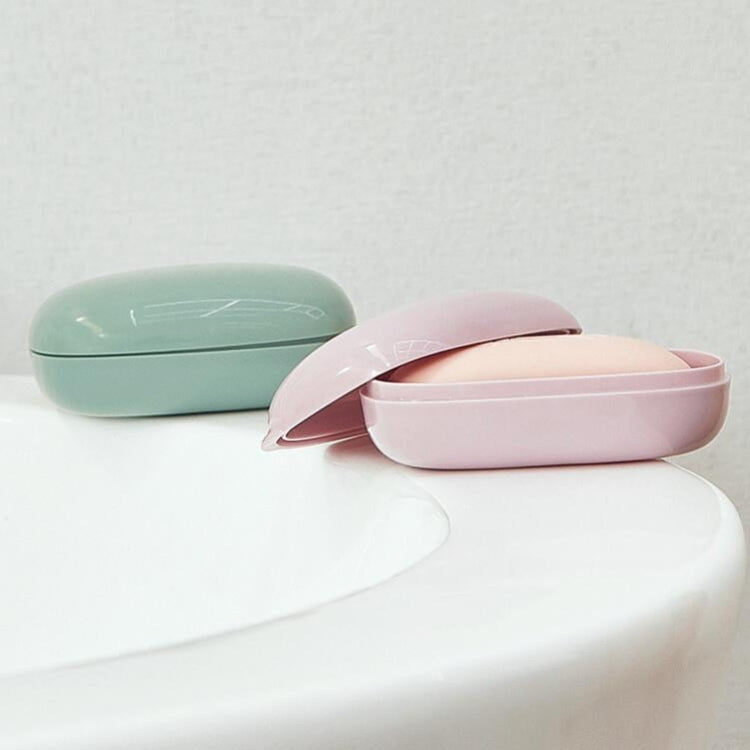 5 PCS Travel Soap Box with Lid Bathroom Creative Drain Soap Box, Size:Large(Color Random Delivery)