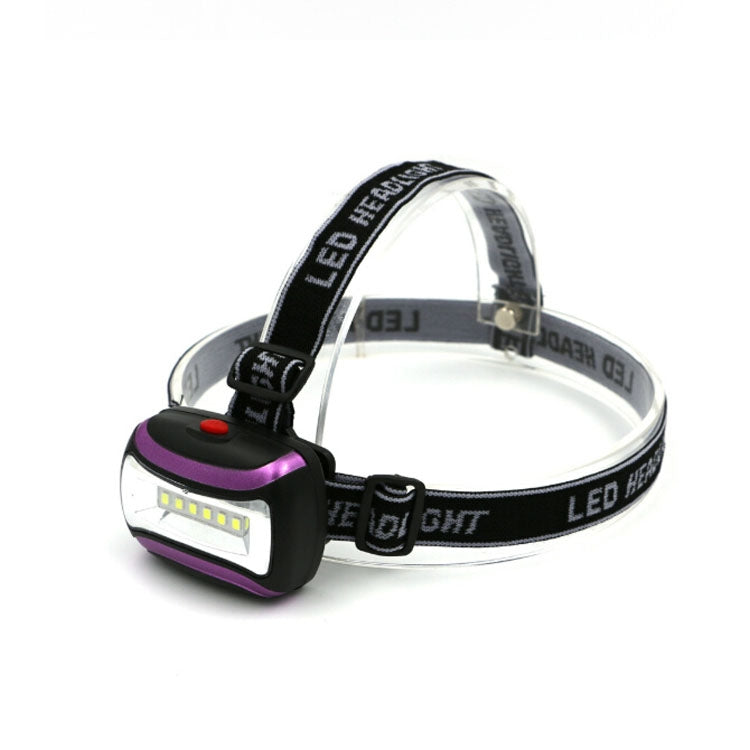 2 PCS Outdoor Waterproof Night Ride Mountaineering Camping Glare Third Gear Led Plastic Headlight