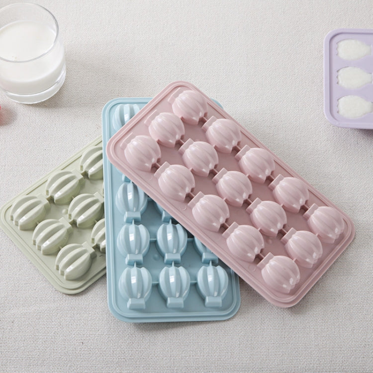 Cute DIY Creative Banana Homemade Ice Tray Ice Cube Mould with Lid(Blue)