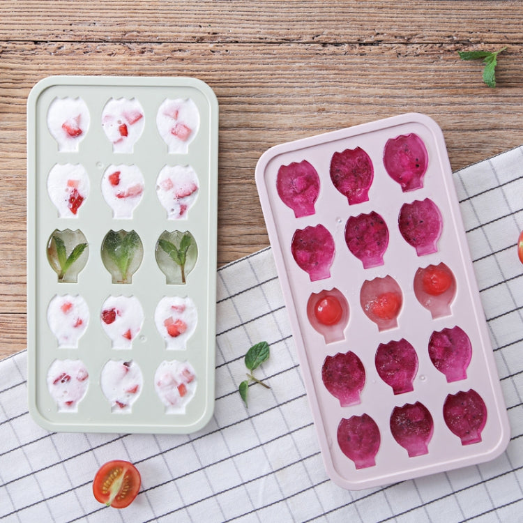 Cute DIY Creative Banana Homemade Ice Tray Ice Cube Mould with Lid(Blue)