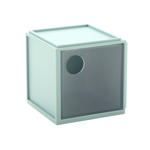Square Plastic Desktop Storage Box