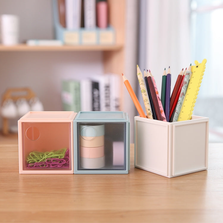 Square Plastic Desktop Storage Box