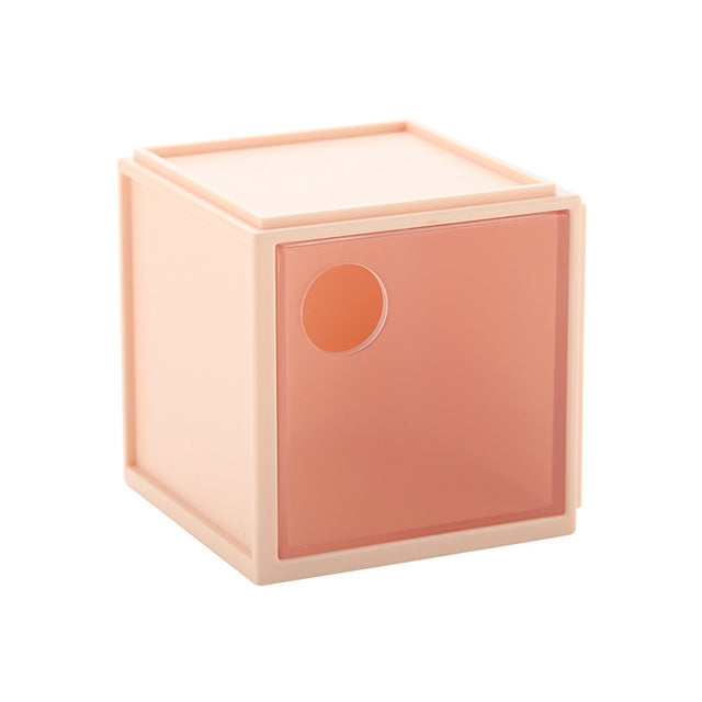 Square Plastic Desktop Storage Box