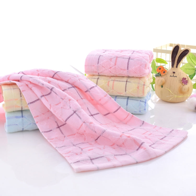 Double Gauze Cotton Untwisted Towel Thin and Soft Absorbent Hand Towels, Size:50x25cm(Yellow)