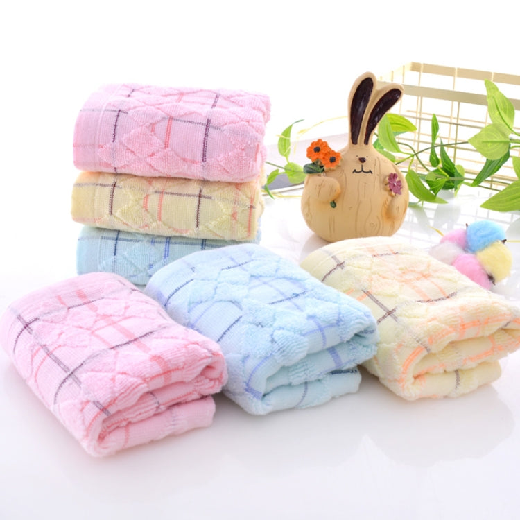 Double Gauze Cotton Untwisted Towel Thin and Soft Absorbent Hand Towels, Size:50x25cm(Yellow)