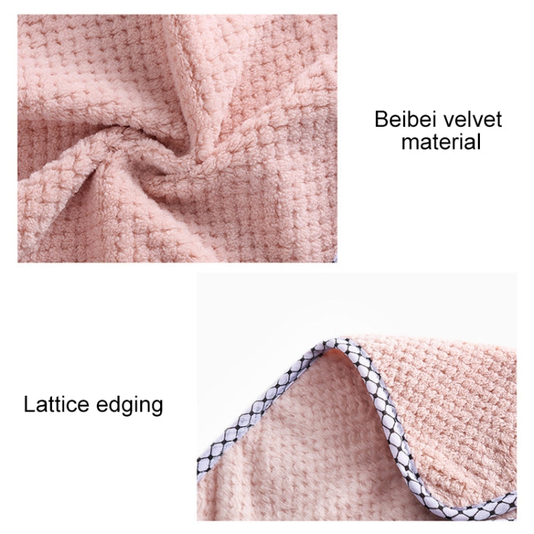 Heart Shape Thickened Kitchen Hanging Water Tower Hand Towel Kitchen Tool(Light Coffee)