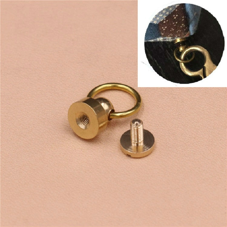 10 PCS Pure Copper Belt Ring Handle Luggage Accessories