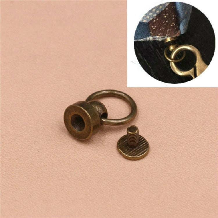 10 PCS Pure Copper Belt Ring Handle Luggage Accessories