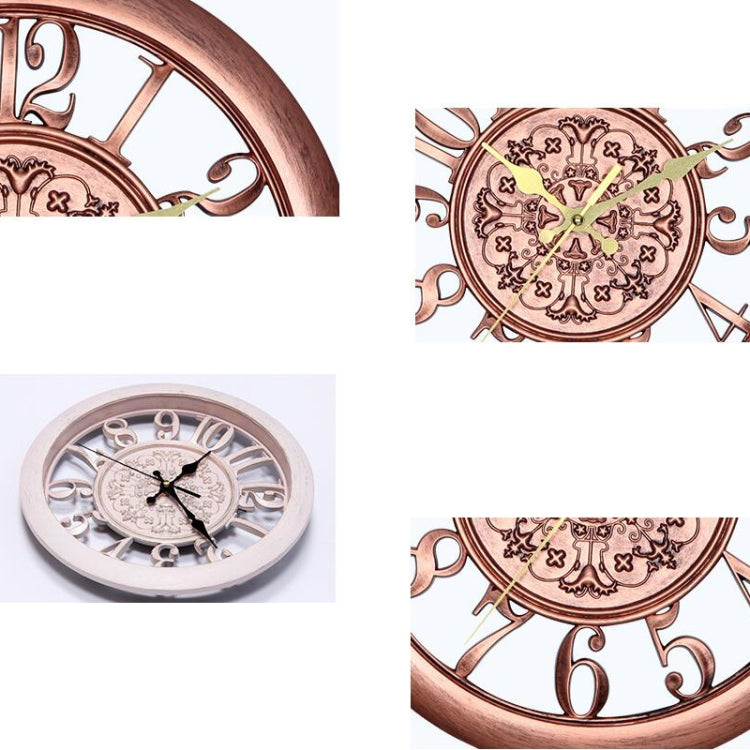 Home Round Retro Living Room Quartz Wall Clock