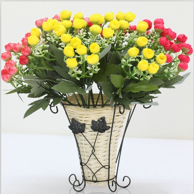 2 PCS Weave Vine Wall Hanging Flower Basket Flower Home Decor, Random Color Delivery