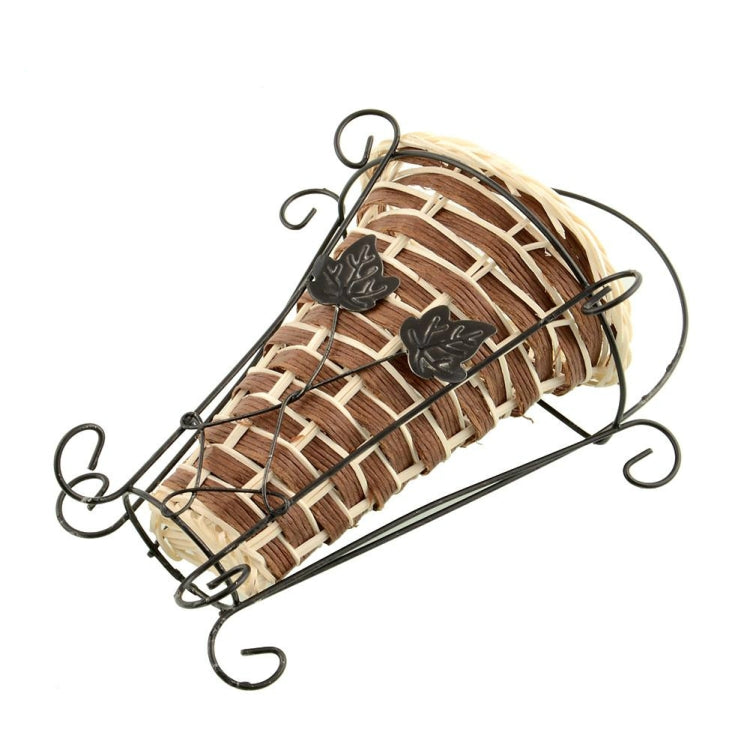 2 PCS Weave Vine Wall Hanging Flower Basket Flower Home Decor, Random Color Delivery