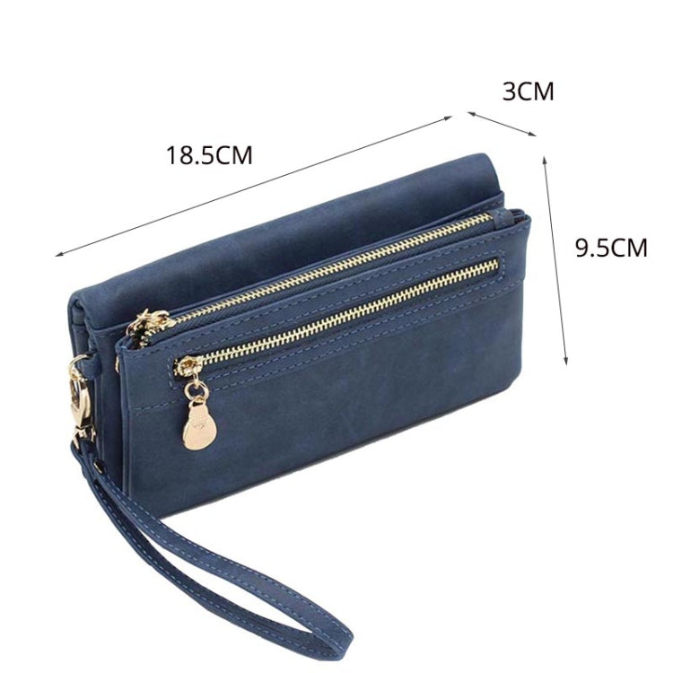 Women Long Wallet Female High Capacity Double Zippers Clutch Purse