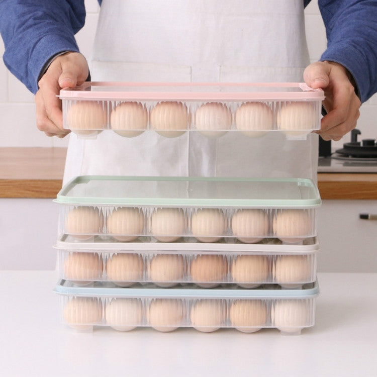 24 Grid Eggs Groove Plastic Shatterproof Refrigerator Storage Cabinets