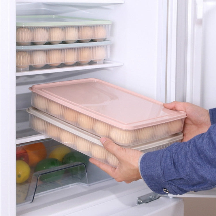 24 Grid Eggs Groove Plastic Shatterproof Refrigerator Storage Cabinets