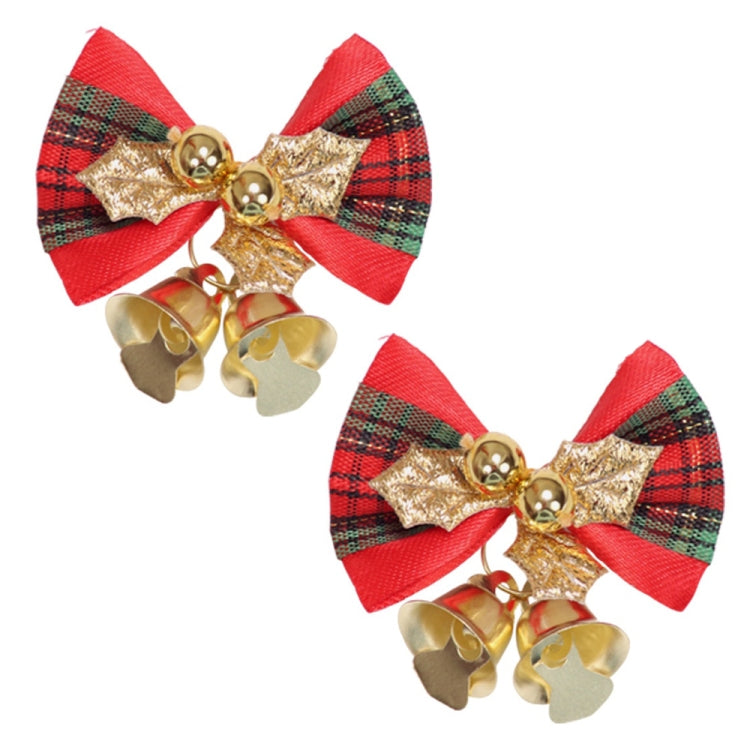 2 PCS Mini Cute Bow Christmas Tree Decoration Pendant