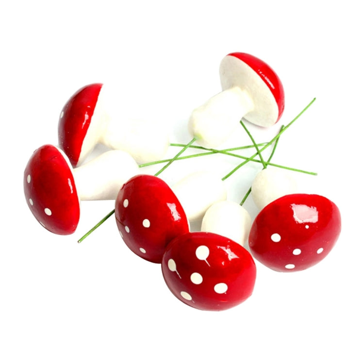 12 PCS / Set Mini Mushroom Shape Christmas Plant Flower Pot Holiday House Party Decorations