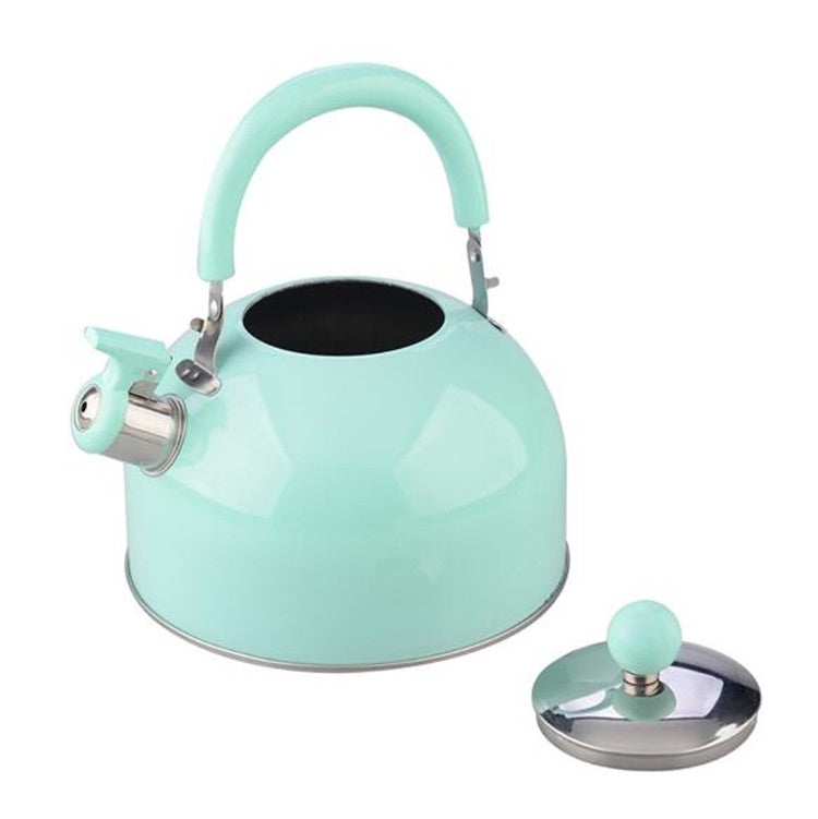 Non Magnetic Thick Stainless Steel Whistle Kettle Dome Whistle Kettle, Color:2.5L color