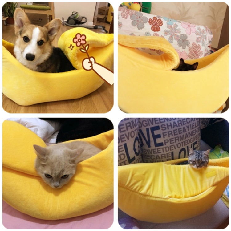 Creative Kennel Banana Shape Cat Litter Winter Warm Pet Nest, Size:S