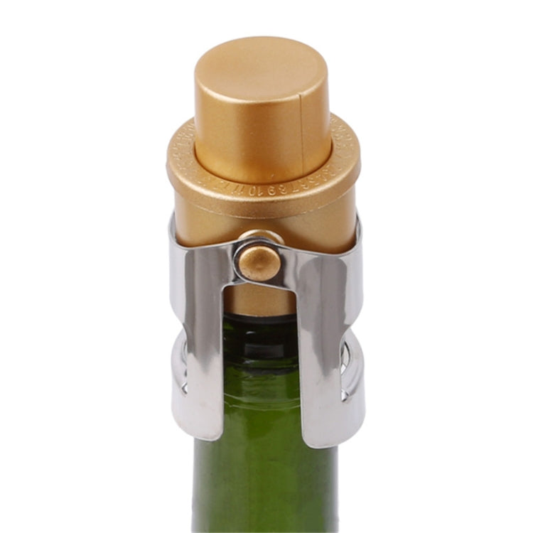 2 PCS Push-button Stainless Steel Pumping Champagne Stopper Sparkling Champagne Snap Wing Vacuum Wine Stopper