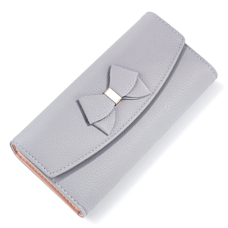 Casual Fashion Bow Buckle Large Capacity Multi-card Wallet Clutch