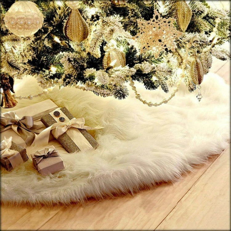 2 PCS Christmas Plush Christmas Tree Bottom Decoration Tree Skirt, Size:78x78cm