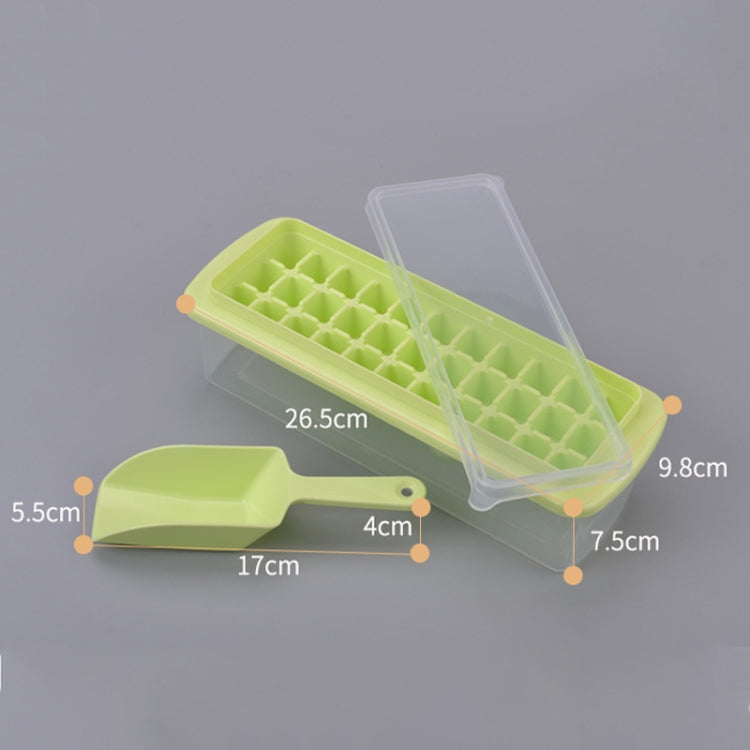Creative 33 Grid DIY Ice Cube Box Plastic Homemade Ice Cube Mould with Cover & Shovel