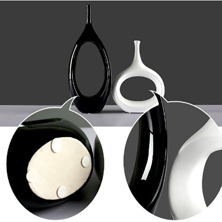 4 PCS Nordic Oval Flower Vase Decoration Home Living Room Countertop Decoration