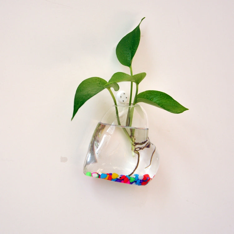 2 PCS Heart Shaped Wall Hanging Plant Flower Creative Container Vase Home Decoration Terrarium