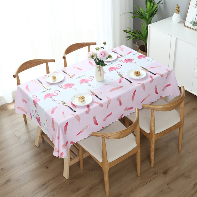 Printinging Coffee Dining Table Cloth PVC Waterproof Oilproof Anti-scalding Tablecloth, Size:140x180cm Dining Table