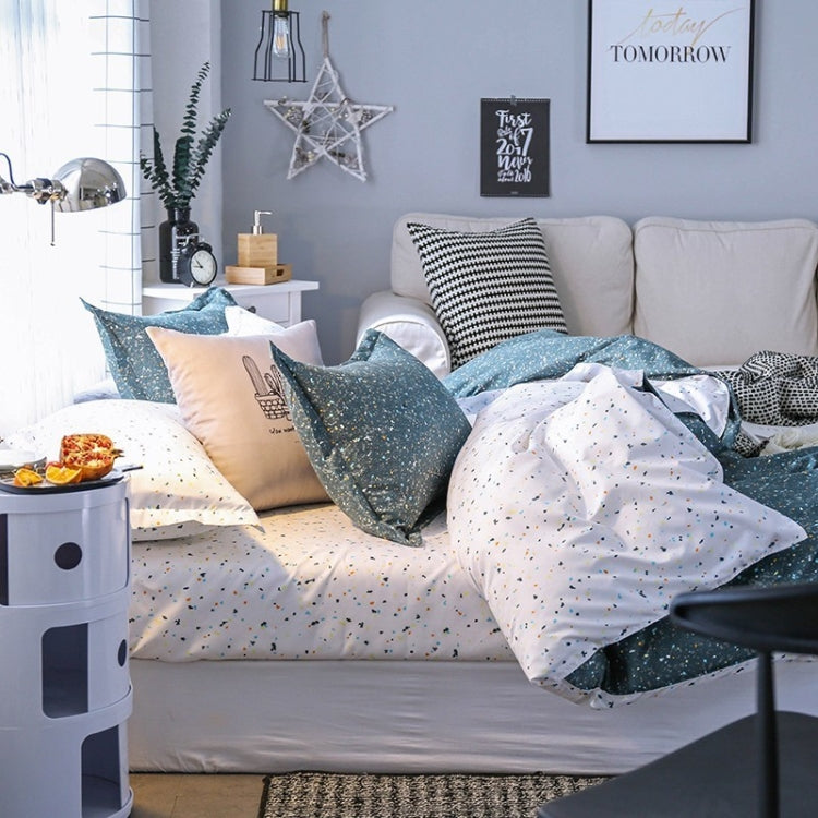 Home Textiles Galaxy Starlight Cotton Quilt Coverlet Sheet Pillowcase Bedding, Size:FR-Single