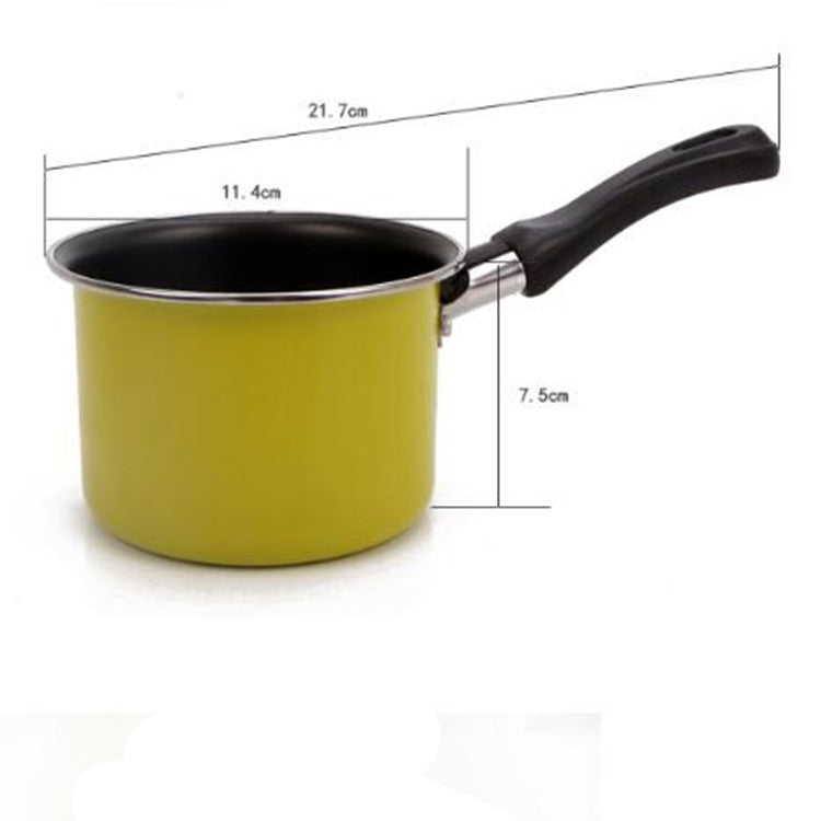 Mini Colorful Milk Pot Practical Non Stick Soup Pot Portable Picnic Pot Kitchen Cooker Pan
