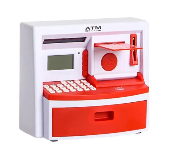 Safety Electronic Digital Piggy Bank Mini ATM Money Box Password Saving Children Gift