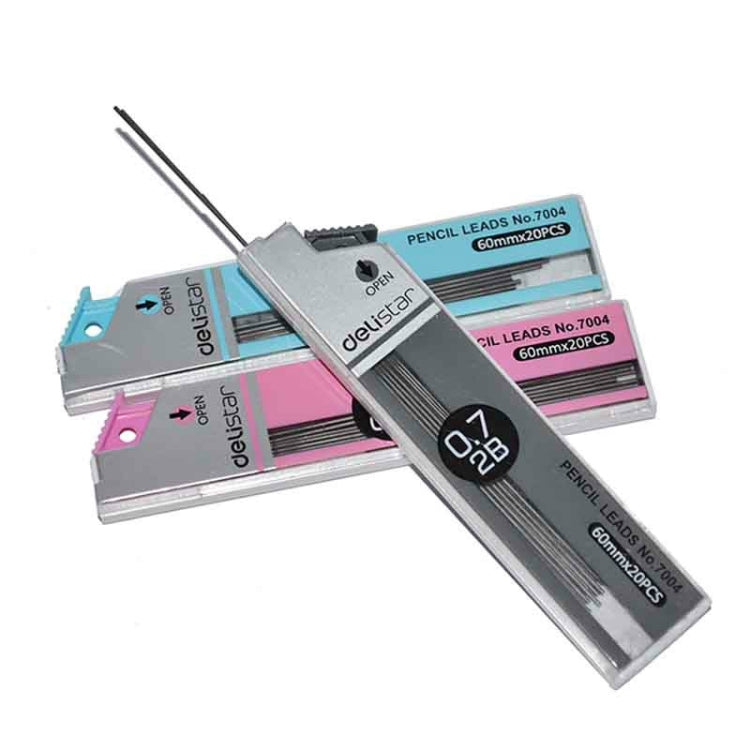 3 PCS 2B Pencil Lead Refill Automatic Pencil Rod Refills Stationery for Office School, Random Color Delivery