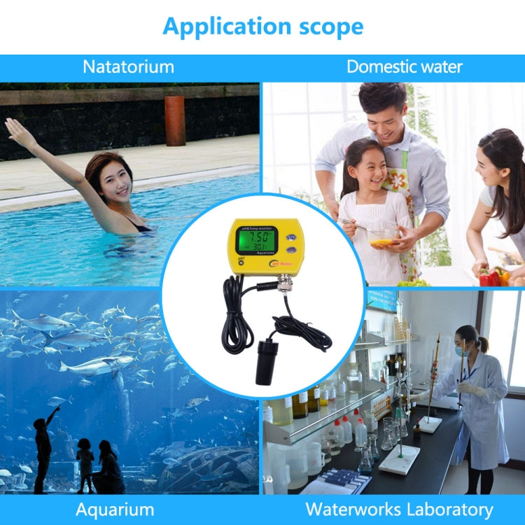 pH Meter with backlight pH-991 tester Durable Acidimeter tool temp monitor for Aquarium swim pool water
