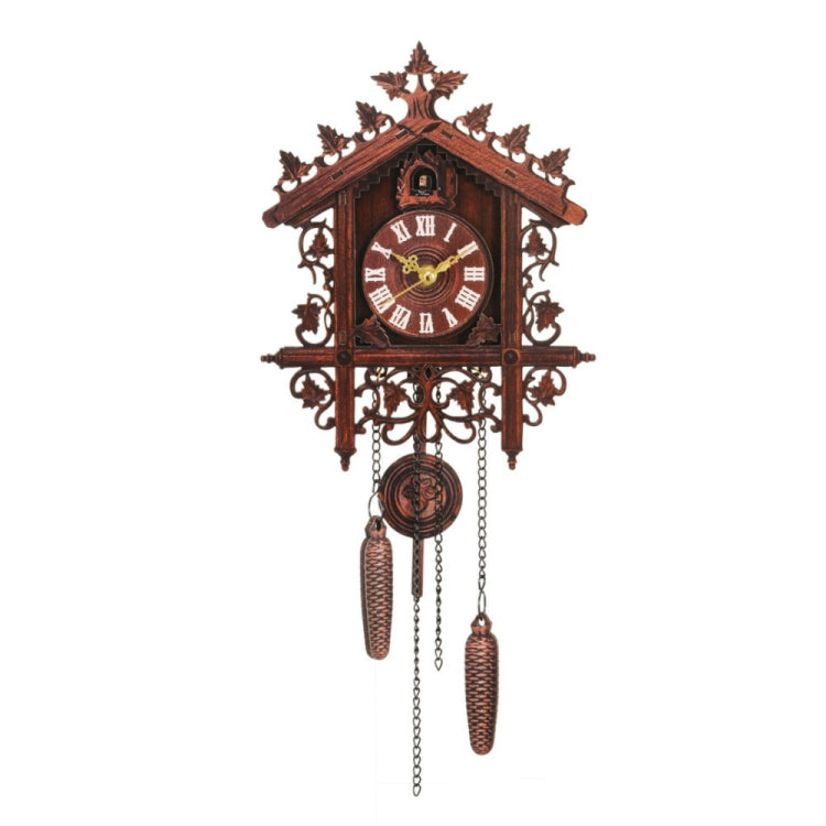 Hanging Handcraft Wooden Clock House Style Cuckoo Wall Clock