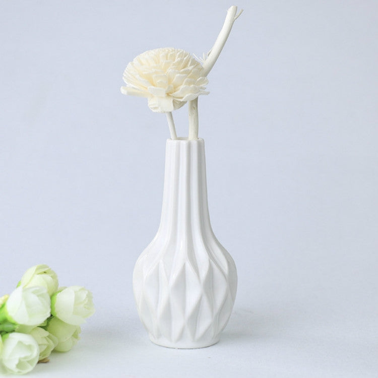 Creative Irregular Ceramic Vases Home Decor Small Flower Vase for Living Room Tabletop Ornaments Crafts, Size:Small
