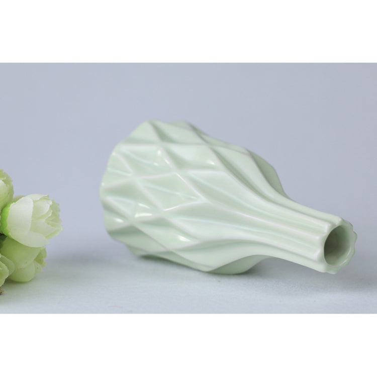 Creative Irregular Ceramic Vases Home Decor Small Flower Vase for Living Room Tabletop Ornaments Crafts, Size:Small