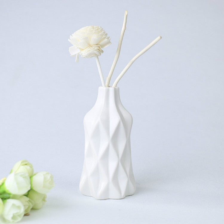Creative Irregular Ceramic Vases Home Decor Small Flower Vase for Living Room Tabletop Ornaments Crafts, Size:Large