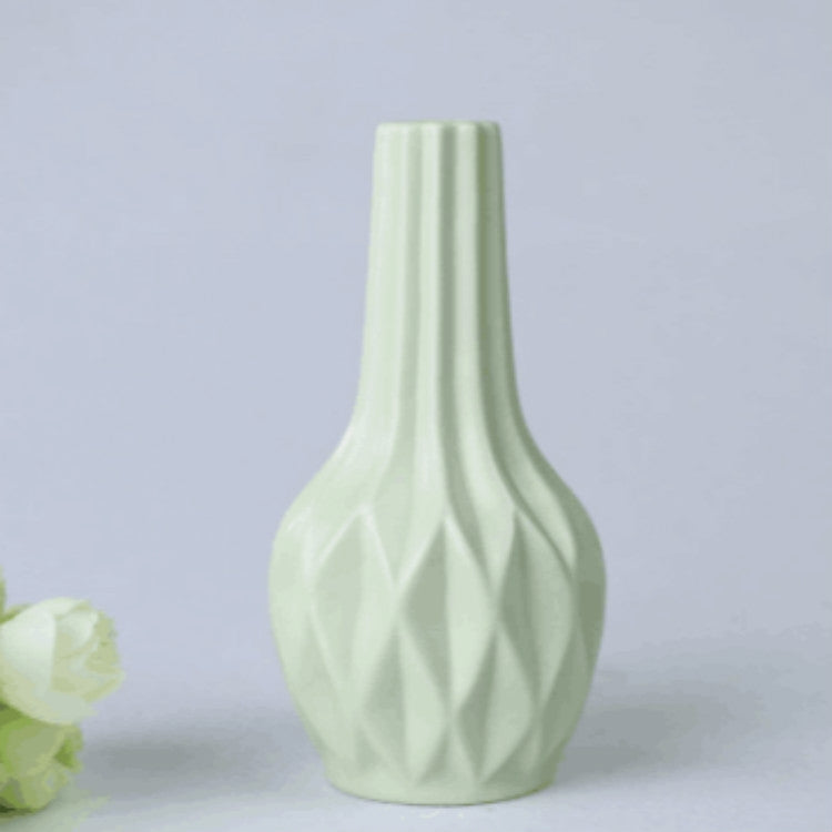 Creative Irregular Ceramic Vases Home Decor Small Flower Vase for Living Room Tabletop Ornaments Crafts, Size:Large