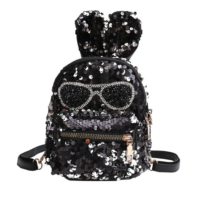 Sequins Shoulder Bag Student Children School Bag