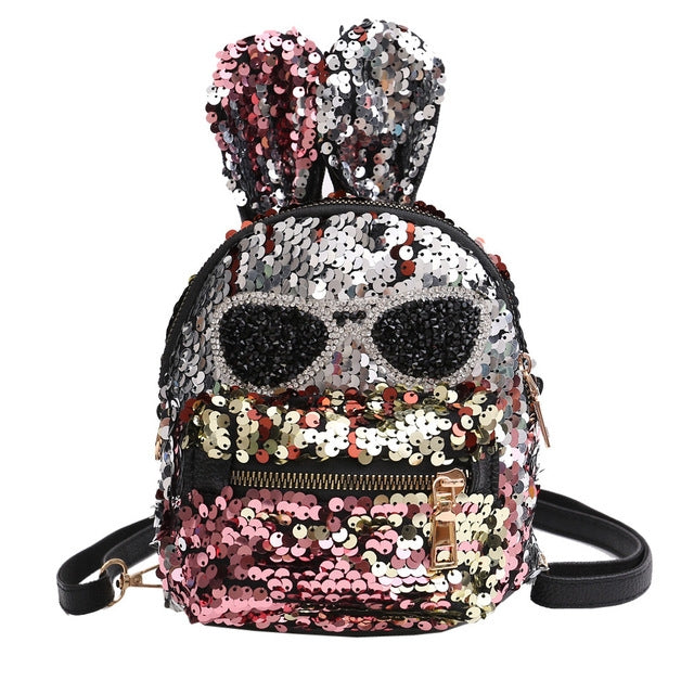 Sequins Shoulder Bag Student Children School Bag